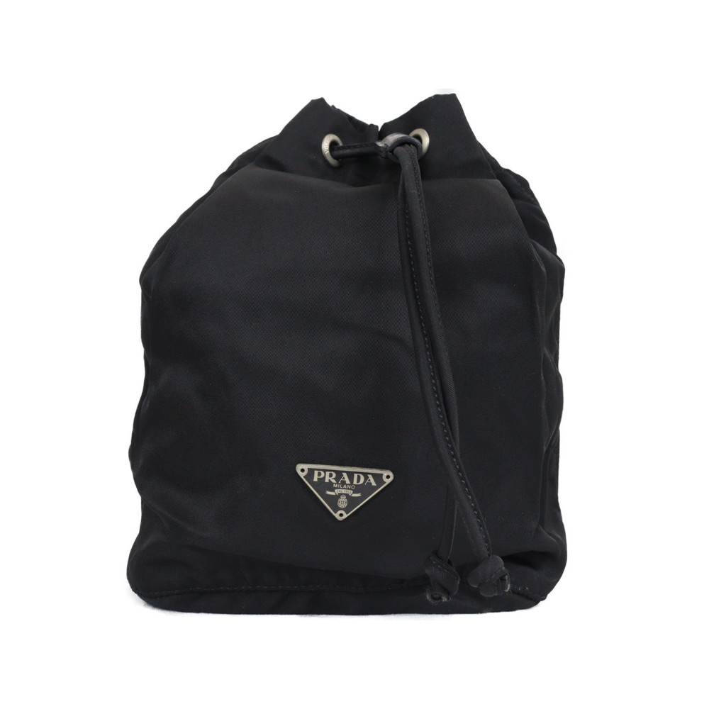 Prada Drawstring Mini Nylon Pouch Black - image 2